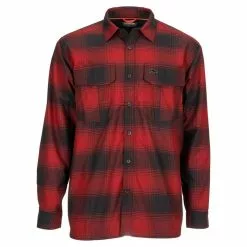 Simms Coldweather Shirt Red Plaid