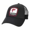 Simms Bass Patch Trucker Cap Kappe Schwarz -Simms Verkaufsshop 530511 simms bass patch trucker cap kappe schwarz