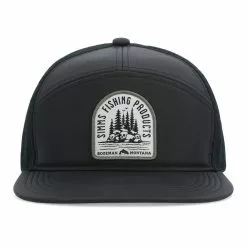 Simms Verkaufsshop -Simms Verkaufsshop 533258 simms 7 panel tech trucker cap black kappe vorderansicht