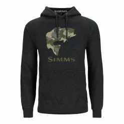 Simms Bass Fill Hoody Kapuzenpullover Charcoal Heather