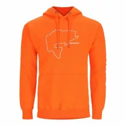Simms Verkaufsshop -Simms Verkaufsshop 534121 simms bass outline hoody neon orange