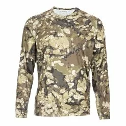Simms Verkaufsshop -Simms Verkaufsshop 555121 simms solarflex crewneck sonnenschutz shirt riparian camo 1